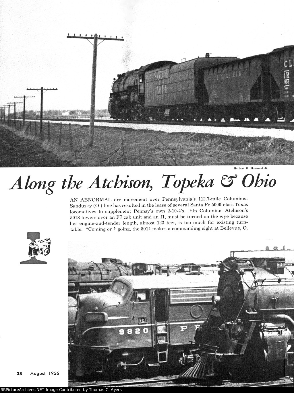 PRR "Atchison, Topeka, & Ohio," Page 38, 1956